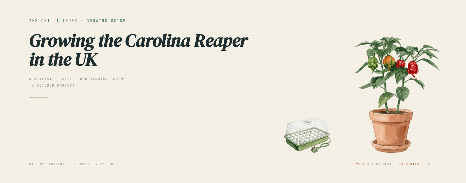 Carolina Reaper: growing the world's most famous superhot in Britain
